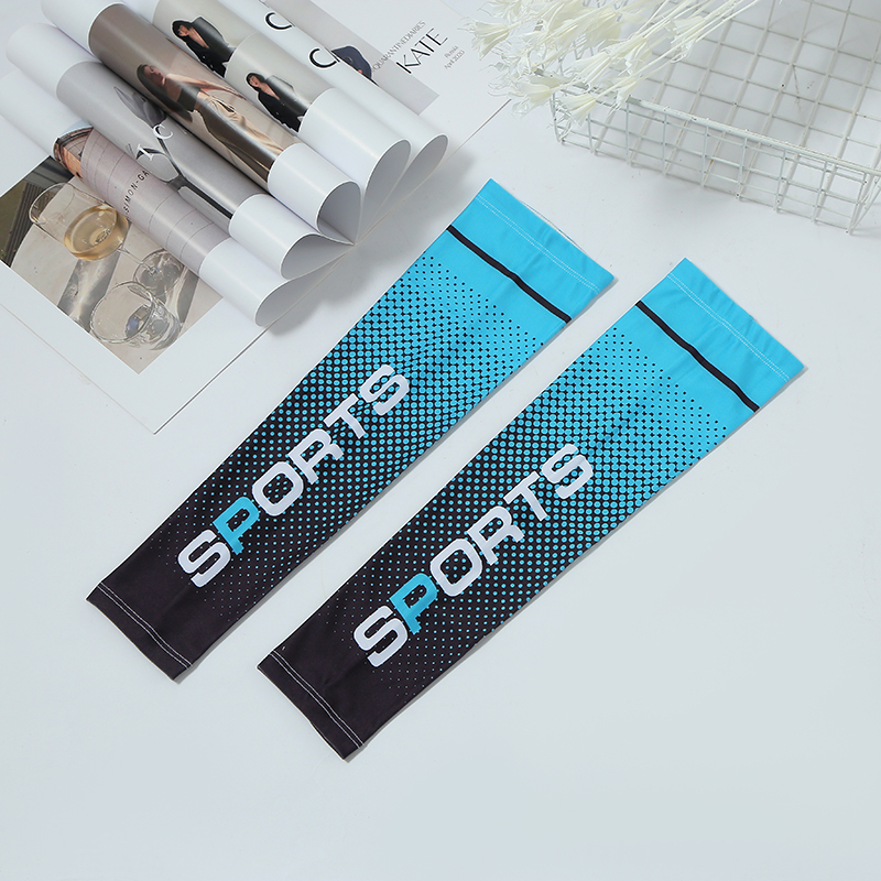 跨境冰夏季防晒男袖套防紫外线护臂套袖冰丝夏天袖子手套薄款骑行登山护膝护肘运动详情10