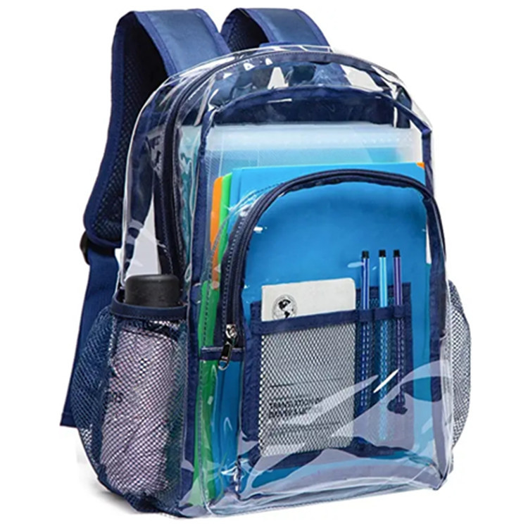 The new large transparent backpack and heavy-duty pvc transparent backpack are suitable for university work pic 8
