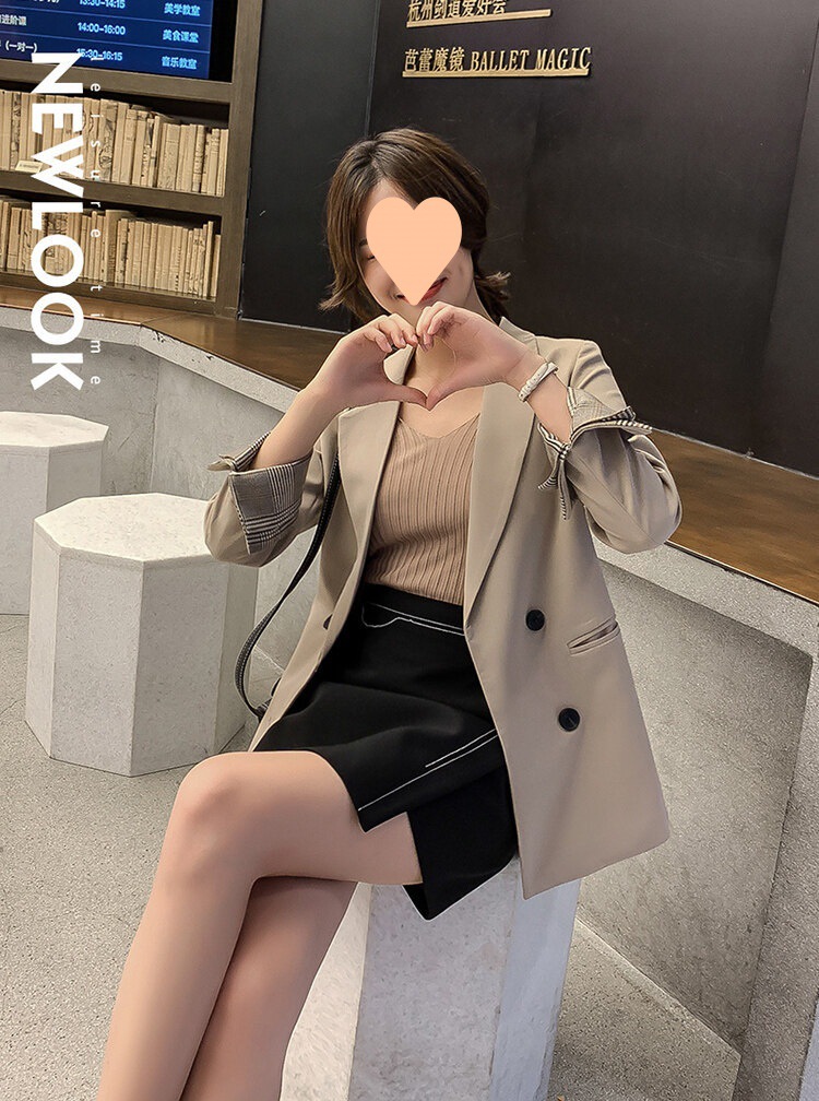 2022年秋小西装外套女韩版英伦风网红显瘦西服套装女士气详情9
