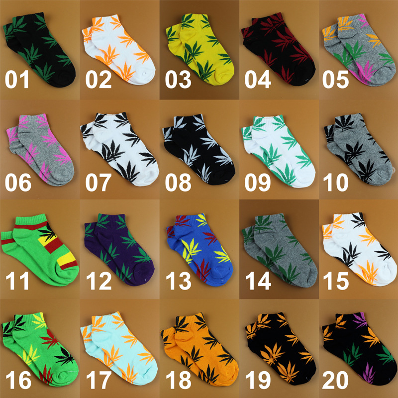 麻叶船袜主图20色拼