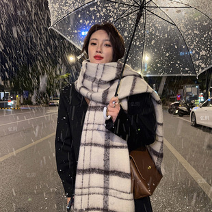 兔毛毛线帽子女秋冬季毛茸茸虎头醒狮渔夫帽显脸小针织毛绒帽子详情9