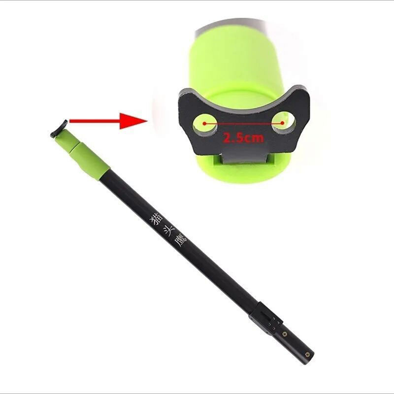 Owl pole 2-section telescopic automatic snap-on outdoor net reading pole with thickened aluminum alloy front and rear handle support accessories pic 2