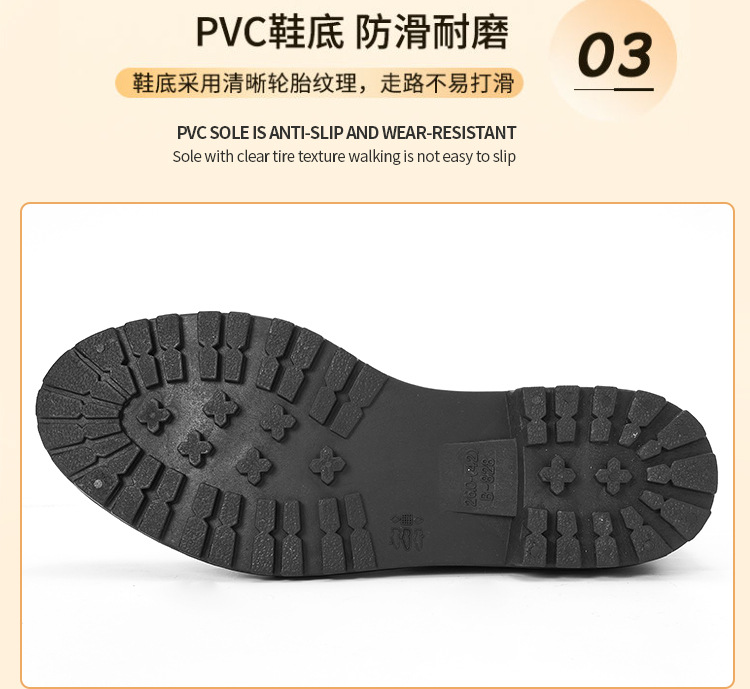 跨境时尚切尔西短筒雨鞋女士松紧雨靴马丁靴防滑水靴成人雨鞋套详情12