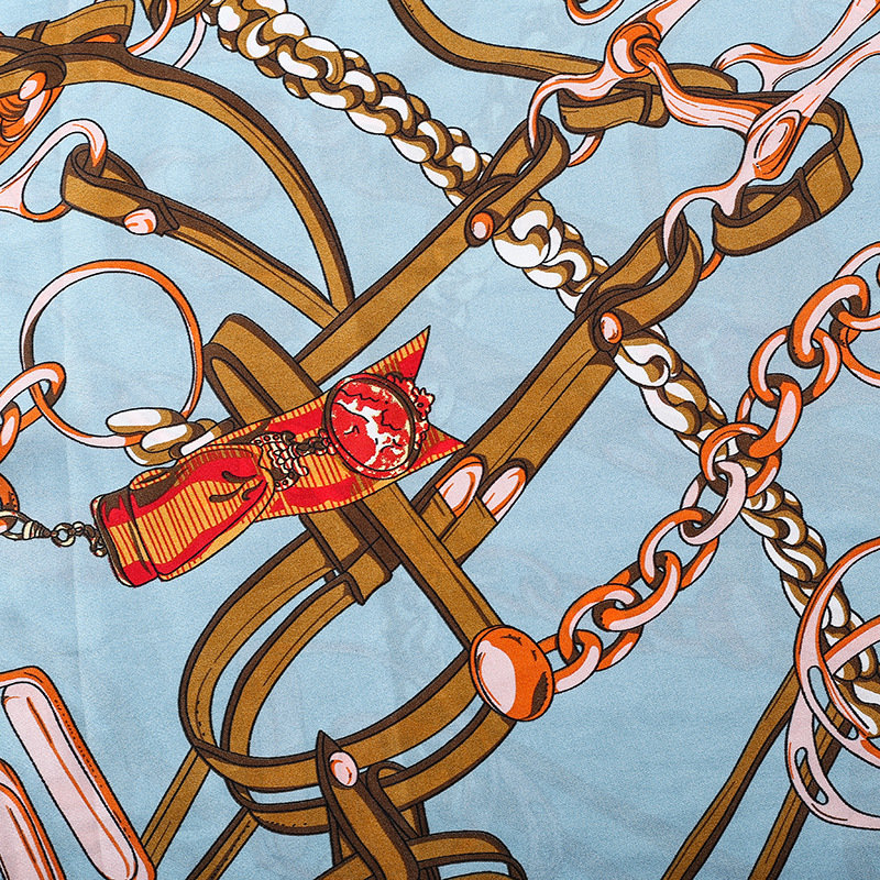 Factory direct sales of new satin chiffon printed fabric and European and American chain pattern shirt fabric in stock for wholesale pic 27