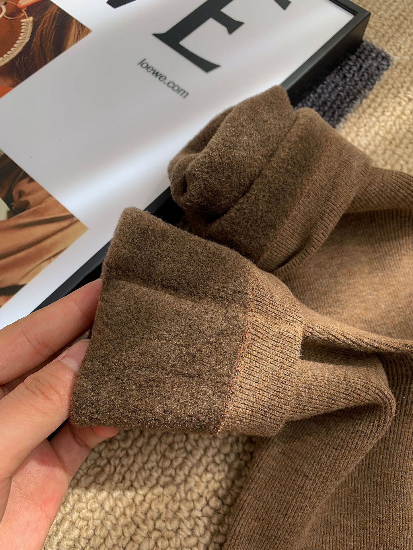 Unisex couple style fleece and thickened warm snow socks, mid-length home cotton socks, postpartum socks, floor socks pic 37