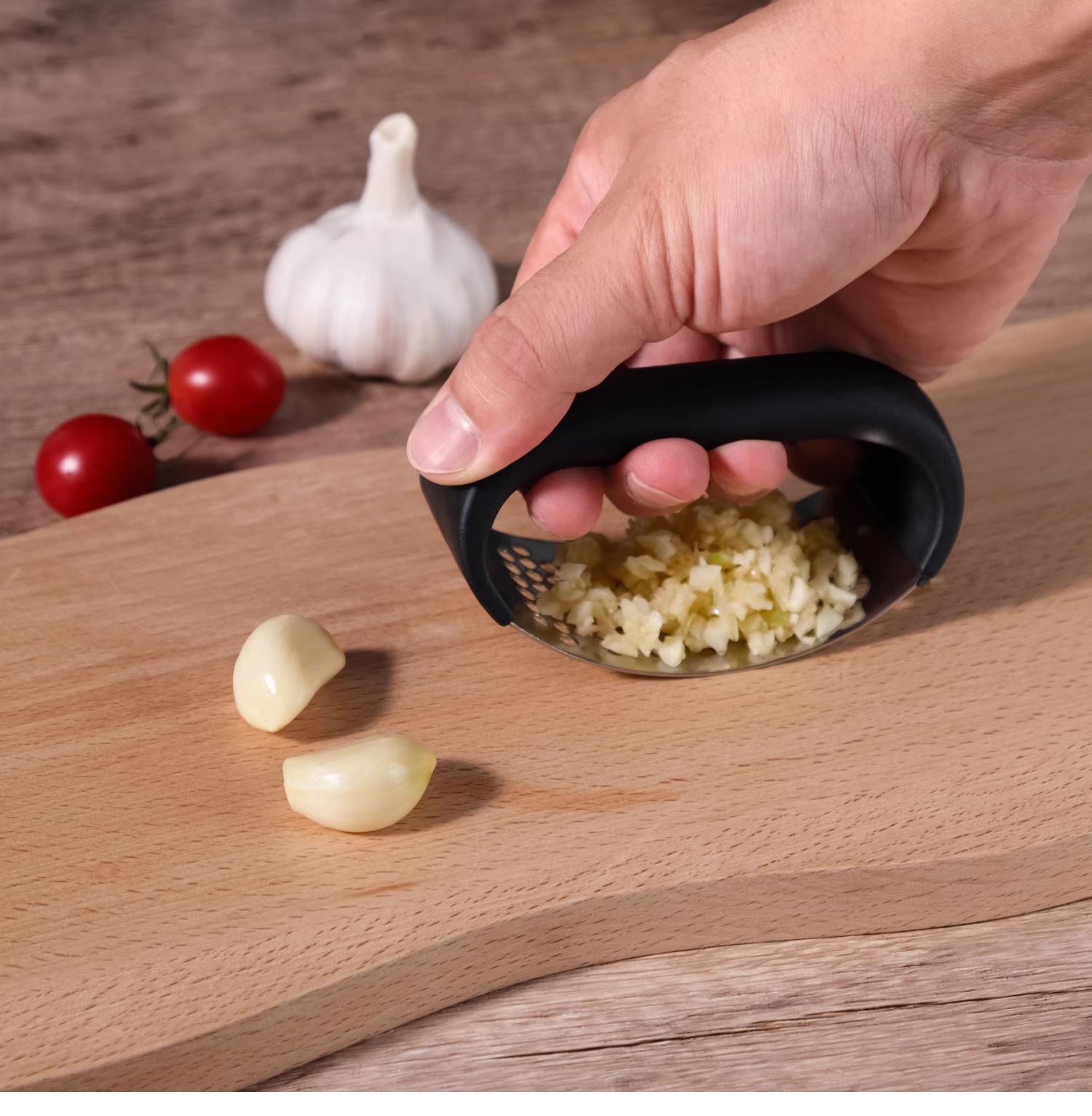 不锈钢压蒜器跨境压泥手动蒜蓉器蒜臼子家用拍蒜末蒜蓉压蒜器批发详情7