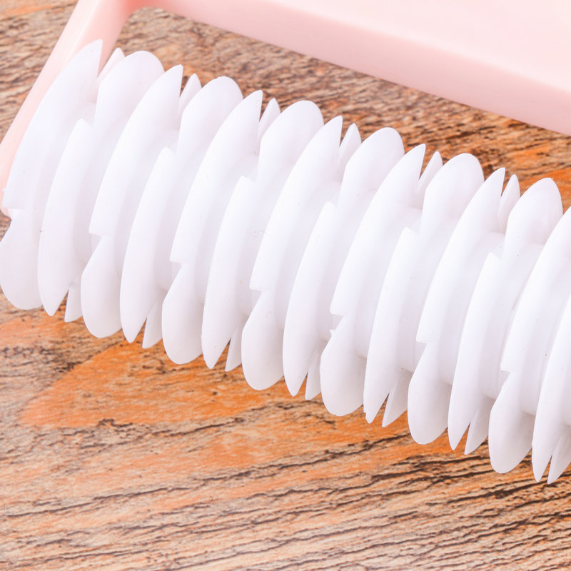 Stainless steel solid wood rolling pin, hole press, plastic mesh drawing knife, mesh cutting knife, multi-functional press pic 8