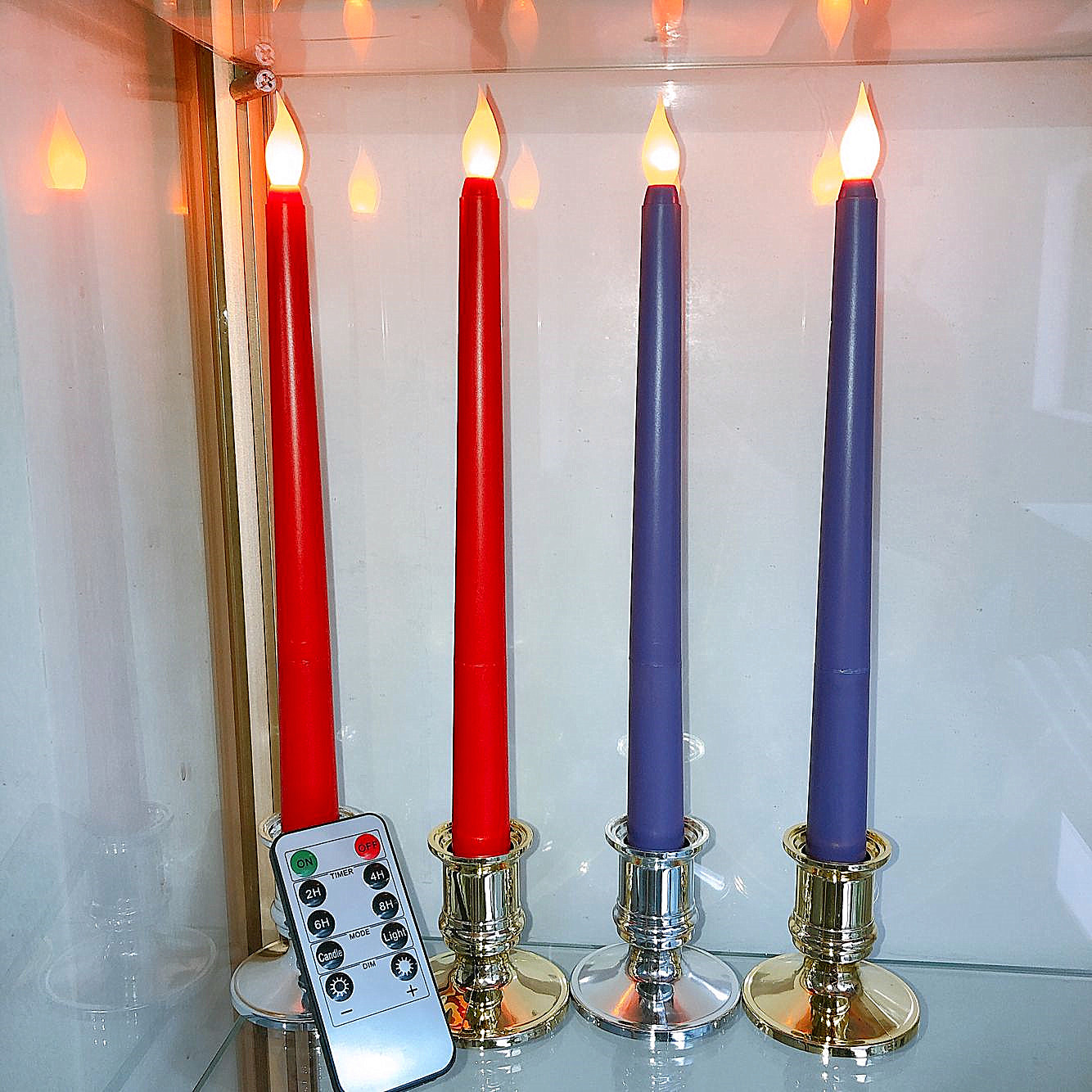 LED long pole wax 28CM electronic candle lamp decorative handicrafts and ornaments pic 8