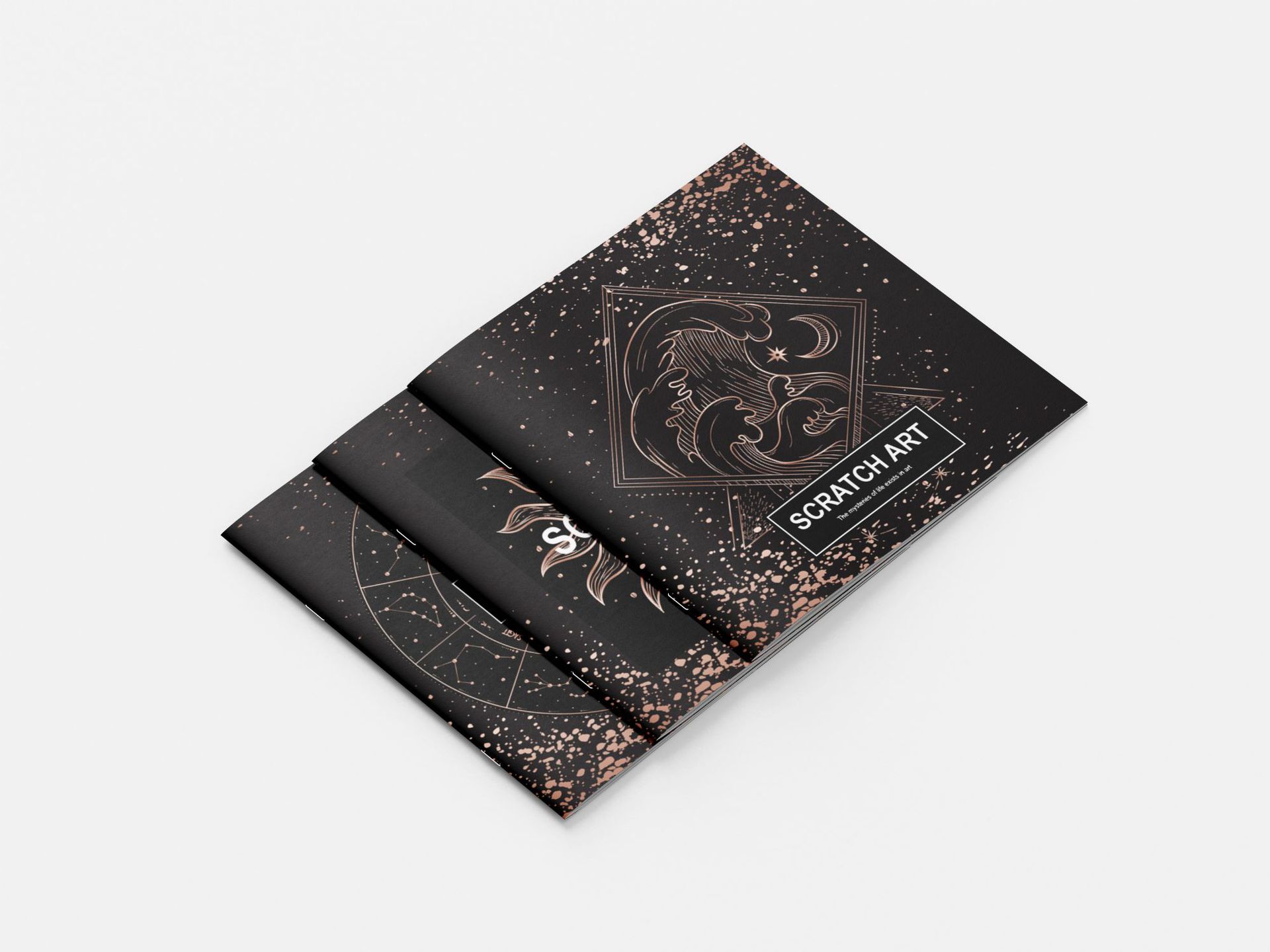 迅禾刮刮画 星空宇宙二合一艺术刮画美术儿童创造力刮画金底刮画详情3