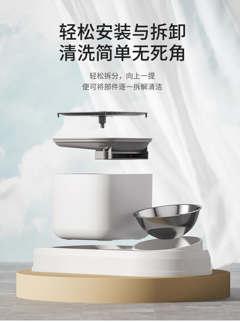 Cat bowl, automatic drinking and feeding machine, pet bowl, cat food utensils, cat food bowl, dog bowl, wholesale of pet supplies pic 8