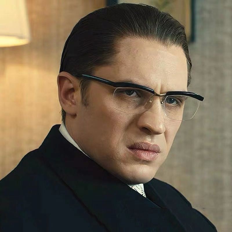 The 2021 new semi-framed glasses of the same style as the gangster legend Tom Hardy can be paired with myopia and anti-blue light WY12 pic 30