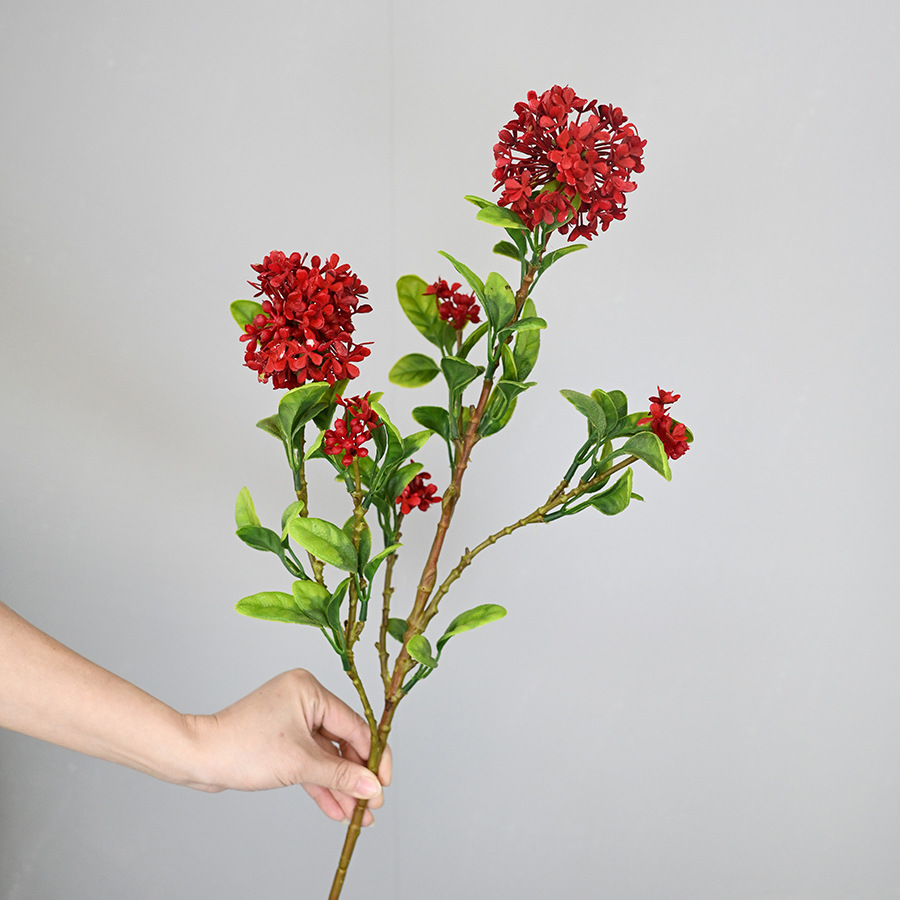 蝴蝶兰仿真花高品质9头7头手感婚庆家居装饰假花艺室内北欧样版间详情2