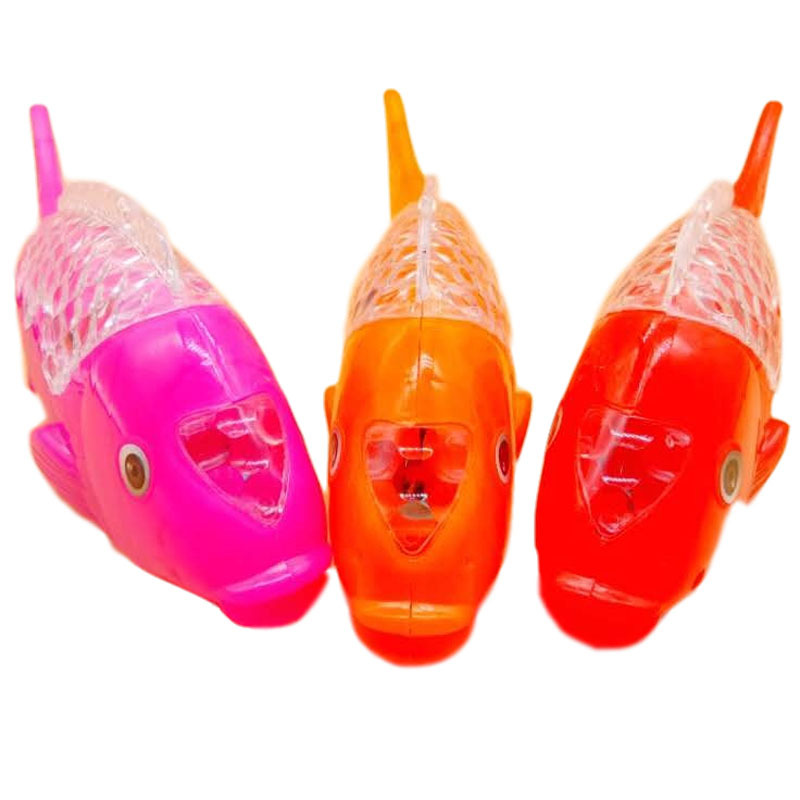 Electric fish, glowing music, projection, swinging fish, running toys, boy gifts, simulation animals, night market, street stall supplies pic 4