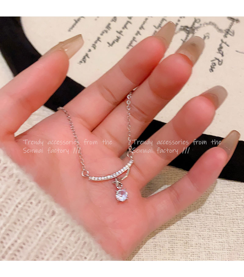 Zircon Wishing Star necklace for women, new style, light luxury and high-end, titanium steel collarbone chain, Korean fashion, versatile accessories wholesale pic 22