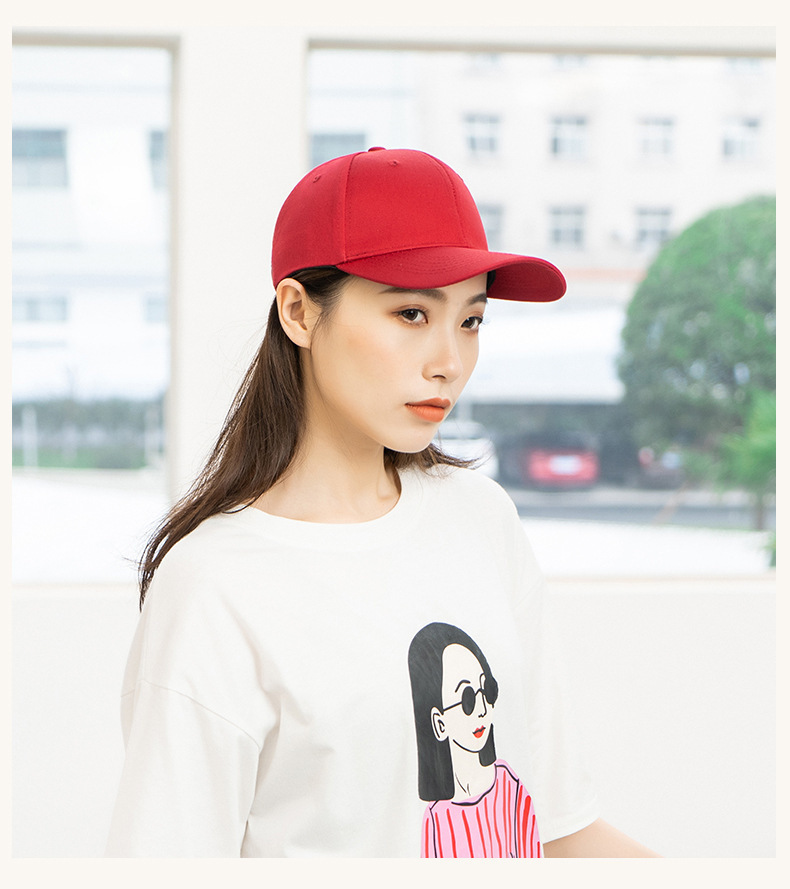 Customized logo wholesale of pure cotton baseball caps for women in spring and summer, custom-made embroidered baseball caps for men in small quantities pic 14