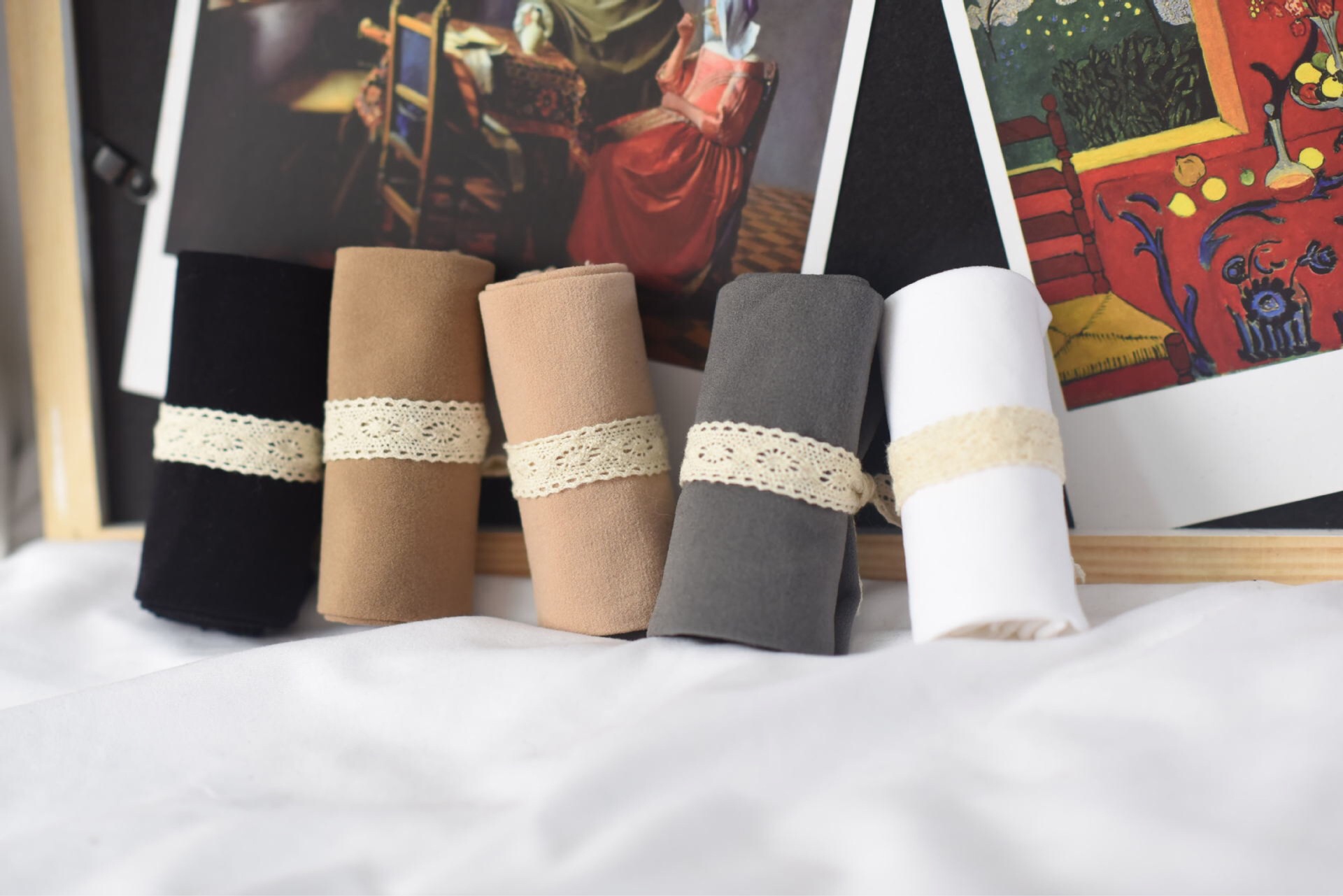 Classic and versatile jk black and white mid-calf knee-high socks that can be worn all year round, featuring non-permeable velvet calf socks pic 38