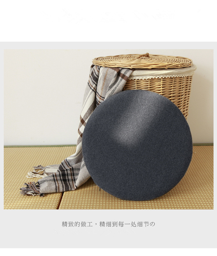 Tatami Japanese-style seat cushion, round solid color breathable office chair cushion, slow rebound memory foam seat cushion pic 4