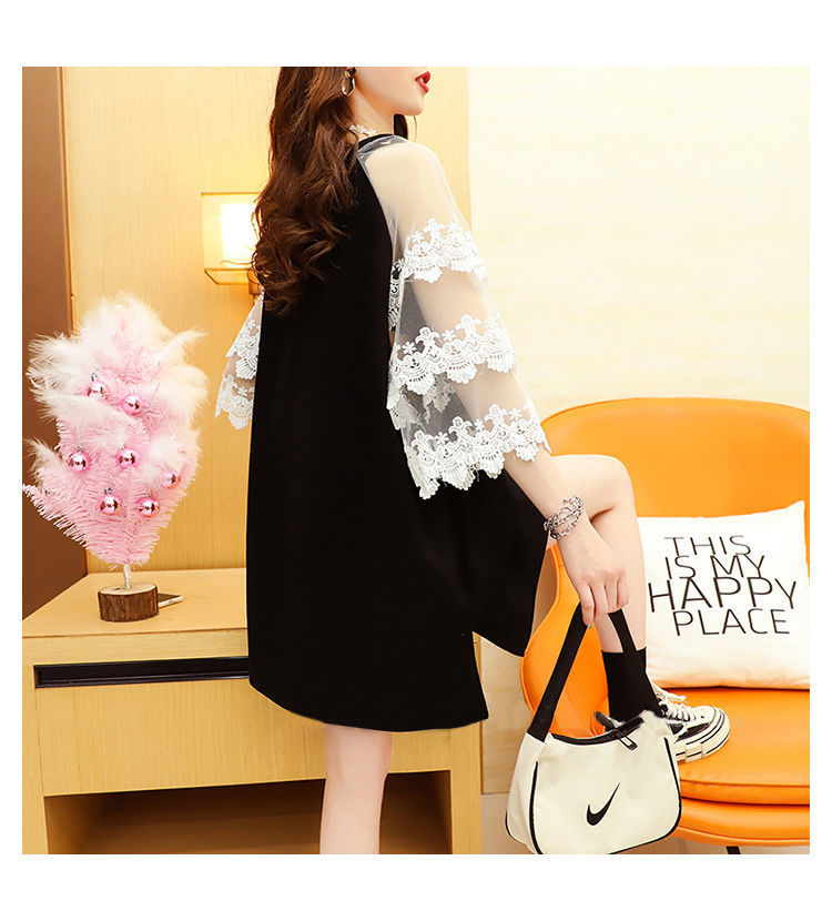 露肩小心机短袖insT恤女上衣2022新款夏季胖mm大码宽松半袖体恤衫详情9