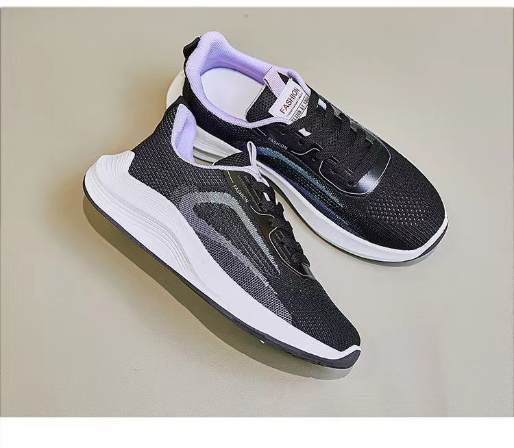休闲女鞋批发运动鞋女士时尚潮流时尚飞织面透气女士轻便运动女鞋详情20