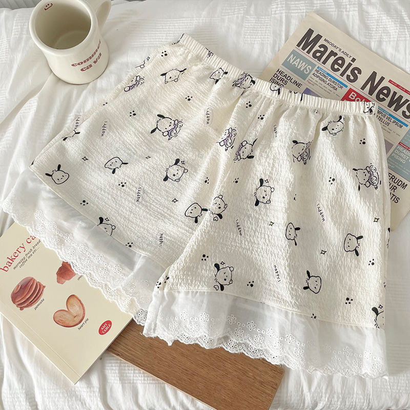 2024新款印花打底裤女时尚家居安全裤超薄舒适可外穿可爱少女jk裤详情25