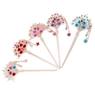 经典牛角发叉发饰 天然女式黄牛角发簪 手工打磨牛角簪子厂家直销详情2