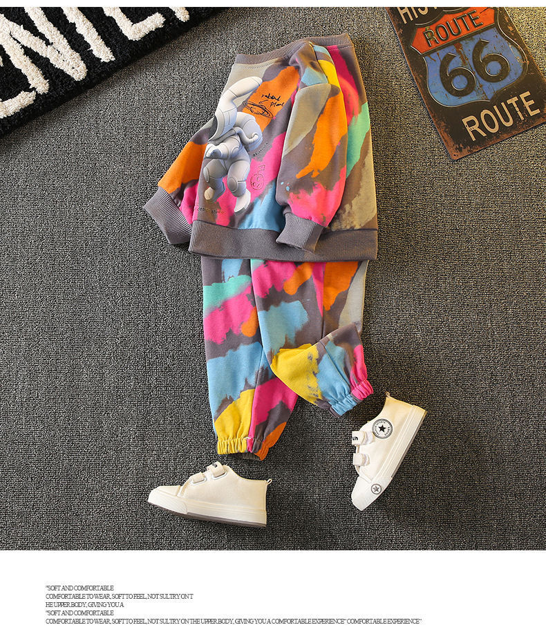 男女童卫衣套装春秋款中大儿童炸街上衣薄款2022秋款秋季时髦秋装详情9