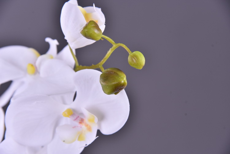 Wholesale of high-end artificial phalaenopsis from the manufacturer. 4-flower artificial phalaenopsis, a popular decorative artificial flower pic 5
