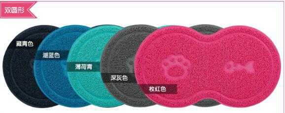 Pet placemats, PVC cute dog and cat paw basin and bowl MATS pic 1