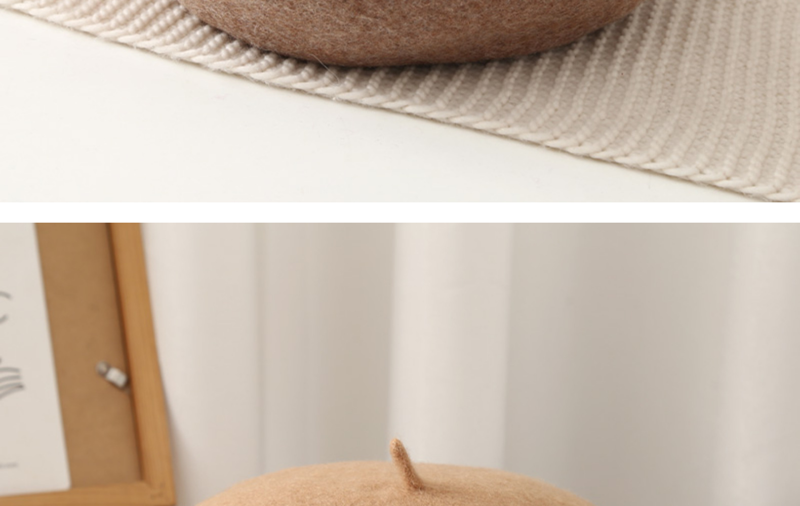 帽子女时尚秋冬羊毛贝雷帽韩国画家帽女生蓓蕾帽文艺百搭南瓜帽冬详情32