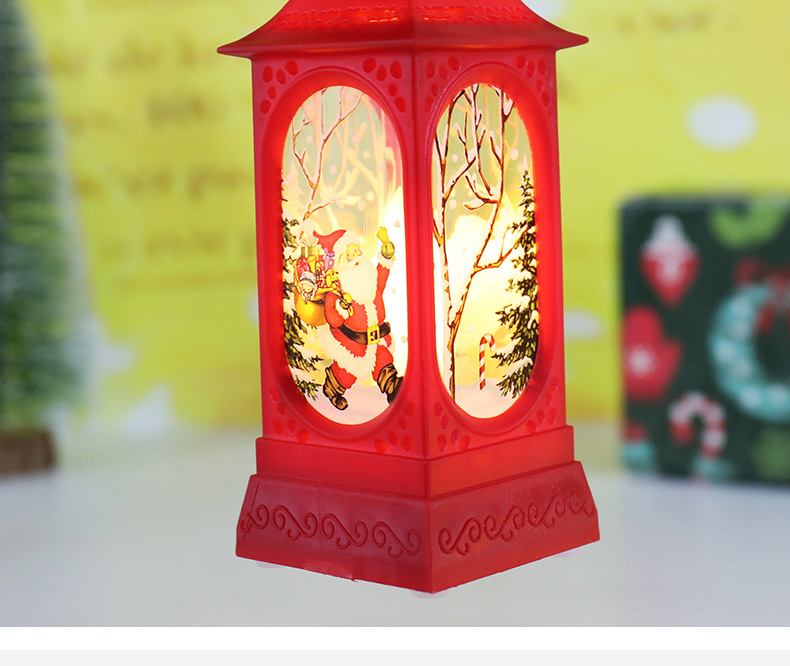 Cross-border new Christmas decorations: wind lamps, candlestick lamps, old man snowman Christmas decorations, night lights, table ornaments pic 10