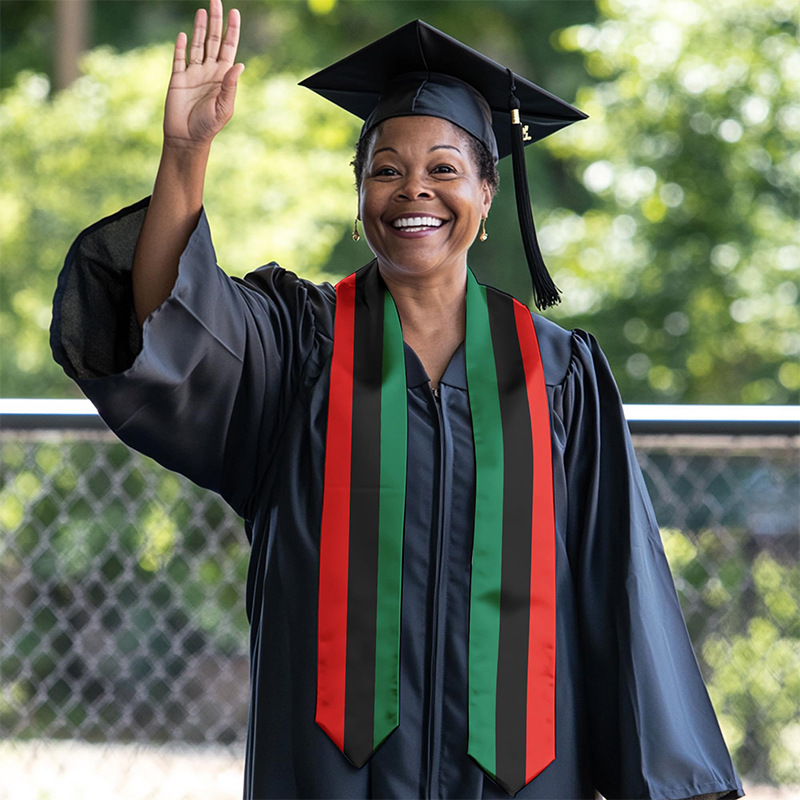 南非毕业肩带套装热升华学士服泛非洲毕业披肩CLASS OF绶带定 制详情9