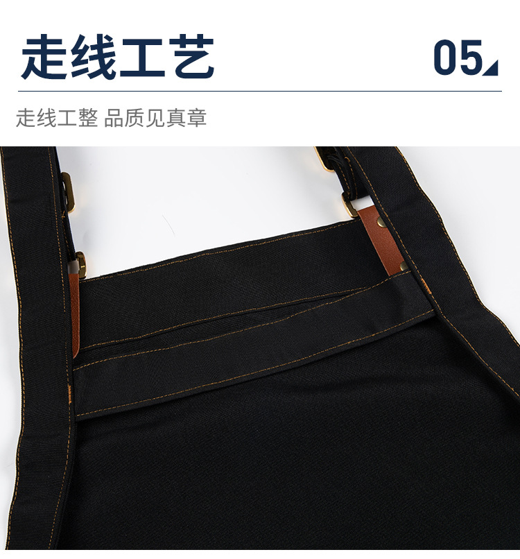 高档围裙印字logo咖啡奶茶餐厅礼品防油污工厂采购批发礼品工作服详情13