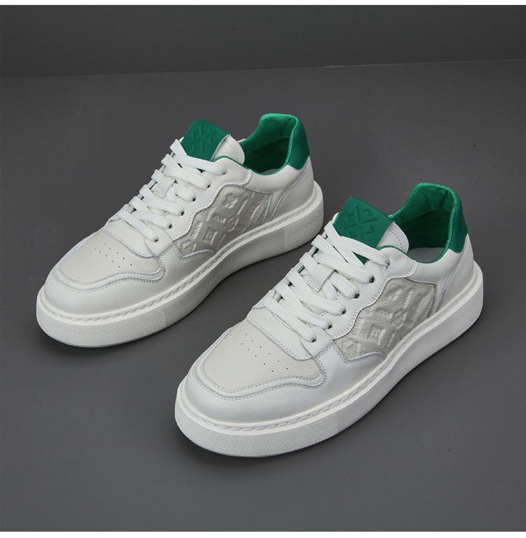 真皮板鞋男款夏季透气高级感百搭休闲男鞋头层牛皮空军男士小白鞋详情34