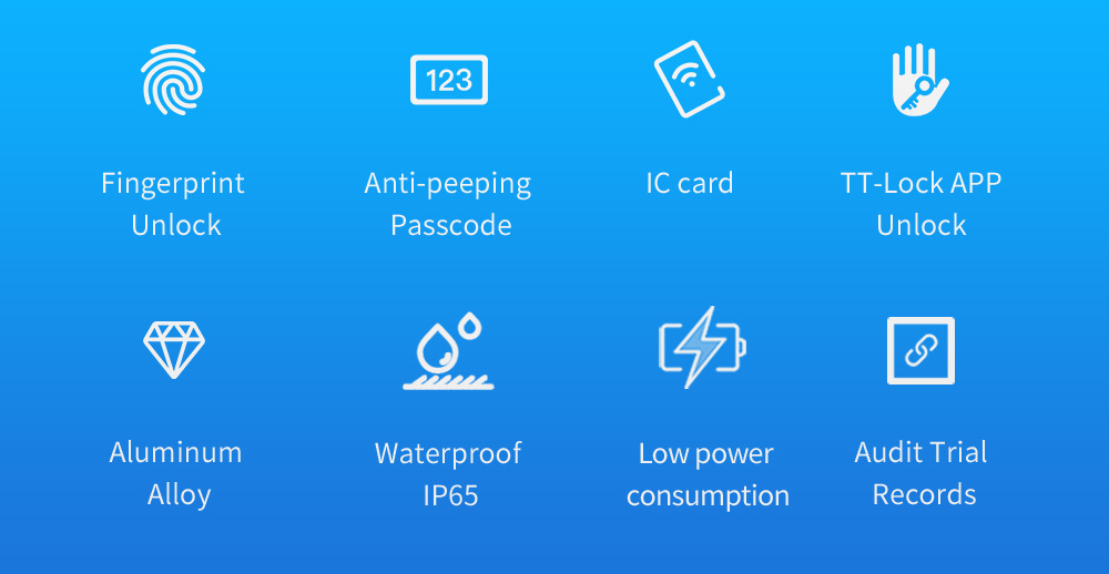Tongtong Tuya APP Outdoor waterproof smart Key Box Fingerprint Password Card Swiping multi-functional Lock box pic 2