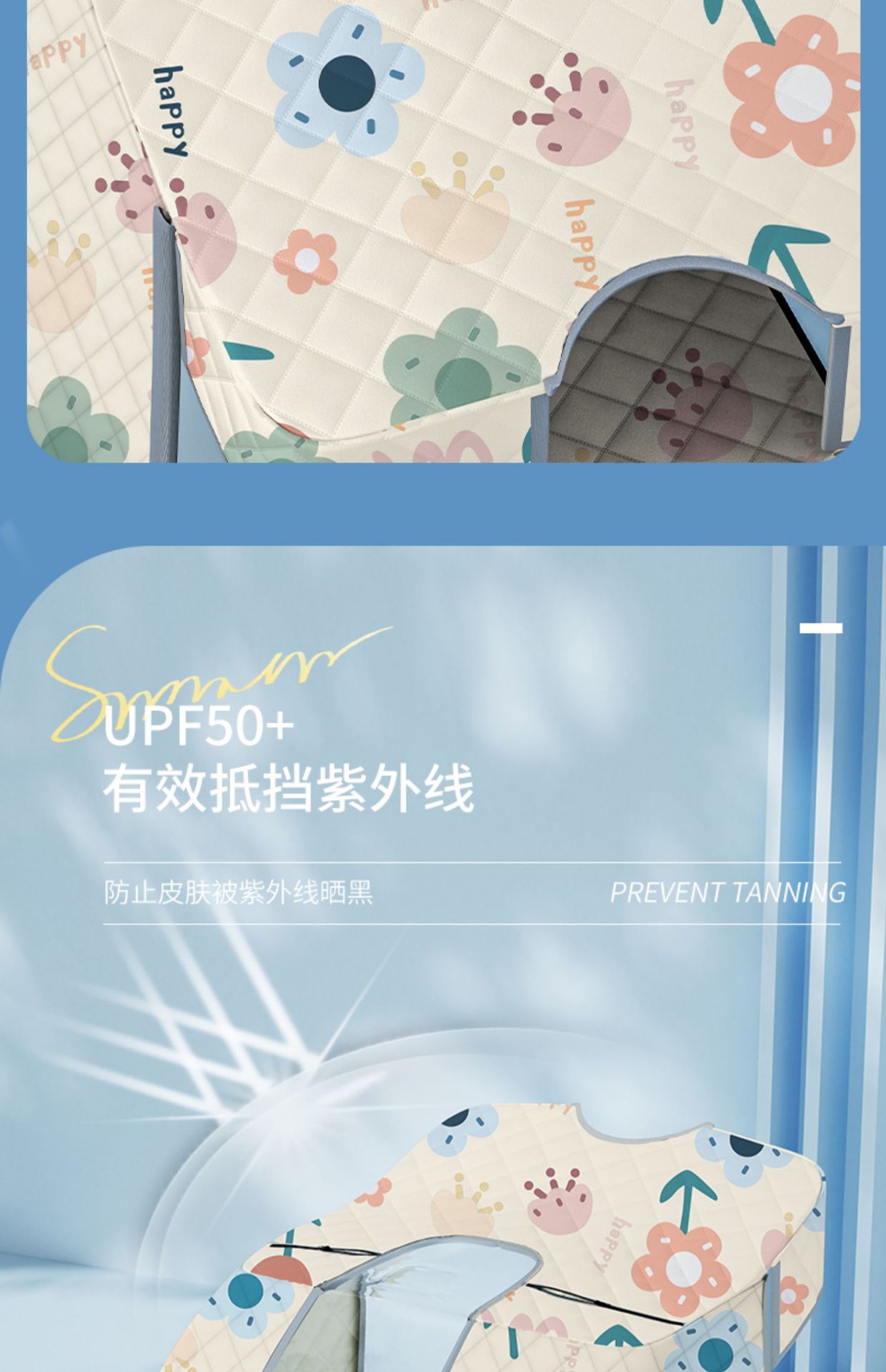 斗篷护肩夏季电动车挡风被隔热防晒防水电瓶摩托车夜间反光防风罩详情8