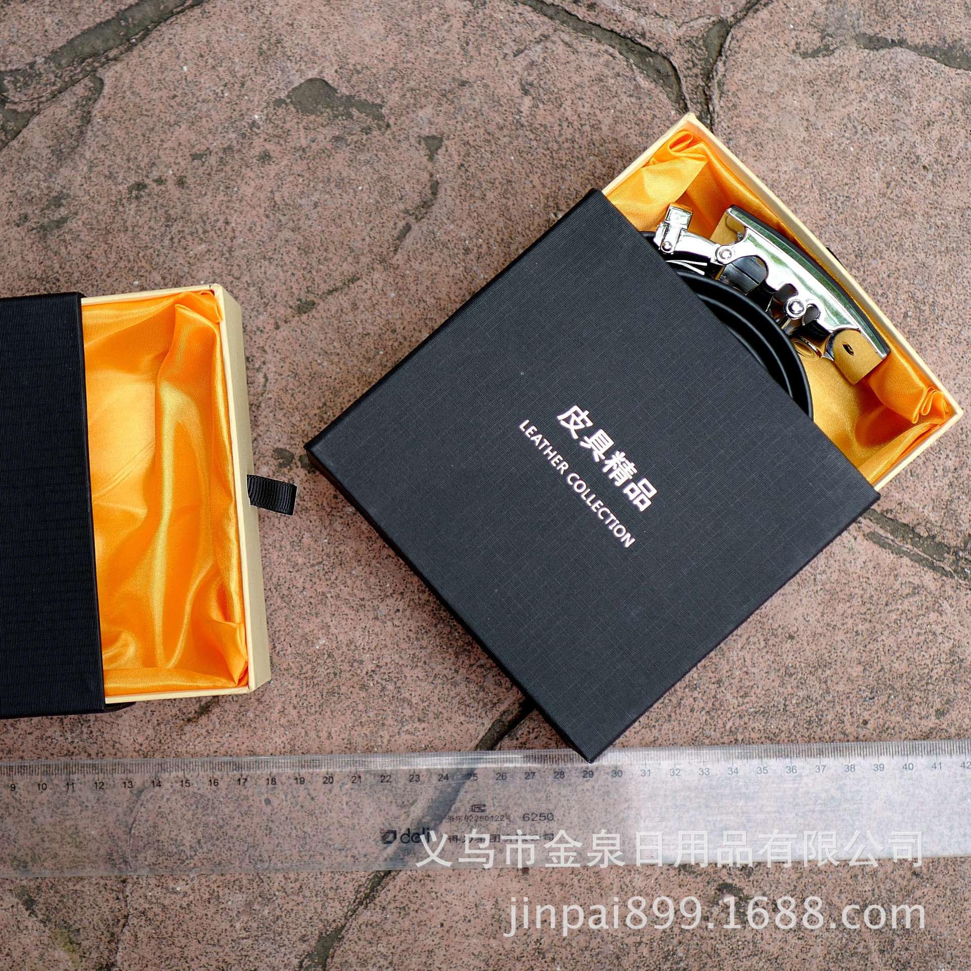 Silk fabric packaging box, belt packaging box, drawer box, silk fabric pull-out box, Yiwu belt packaging box, gift pull-out box pic 6