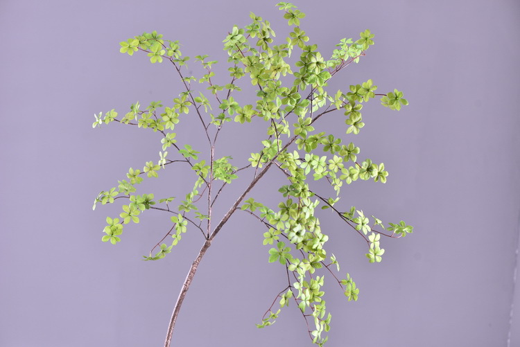 Home decoration simulation Japanese hanging bell branches, home decoration floor-standing flower figures, artificial green plant simulation leaves pic 15