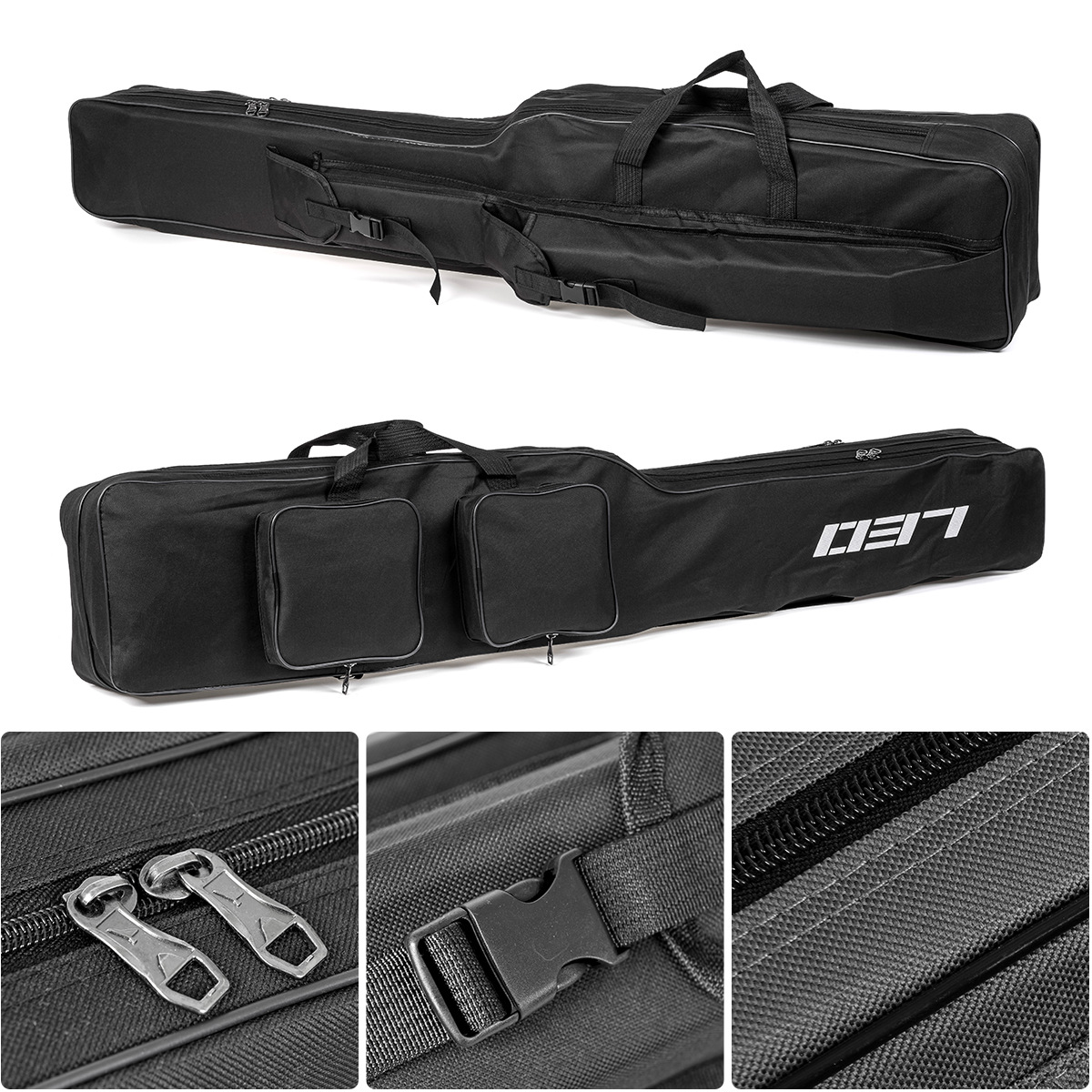28064 LEO/ Leou [Double-Layer knife-shaped Large-belted Fishing Tackle Bag 1.3m] European-style reservoir fishing rod and sea rod Bag pic 14