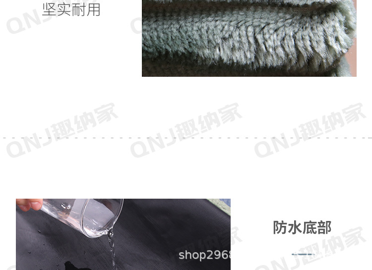 北欧储物凳家用大容量布艺多功能置物凳绒布可坐换鞋凳折叠收纳凳详情8