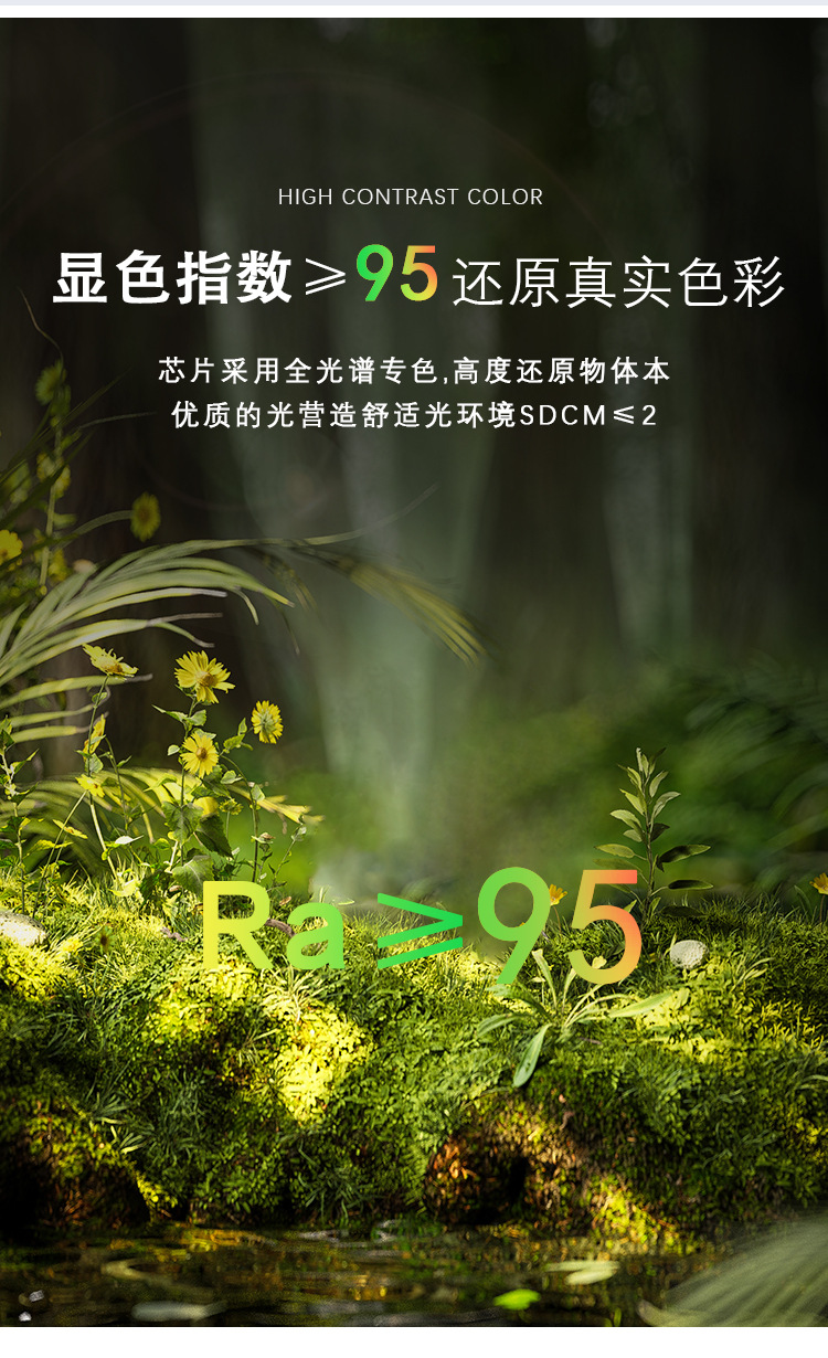 万仕通射灯小山丘全光谱led嵌入式客厅聚光洗墙灯防眩家用cob筒灯详情10