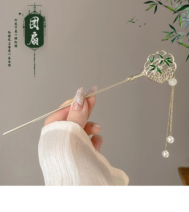 Ancient-style Hanfu hair accessories, new Chinese-style women's updo hairpins, step hairpins, high-end headwear, tassel hairpins wholesale pic 11