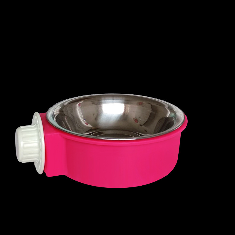 Factory wholesale of stainless steel inner liner for hanging pet bowls, dual-purpose drinking and feeding cat bowls, feeders, and hanging dog bowls pic 7