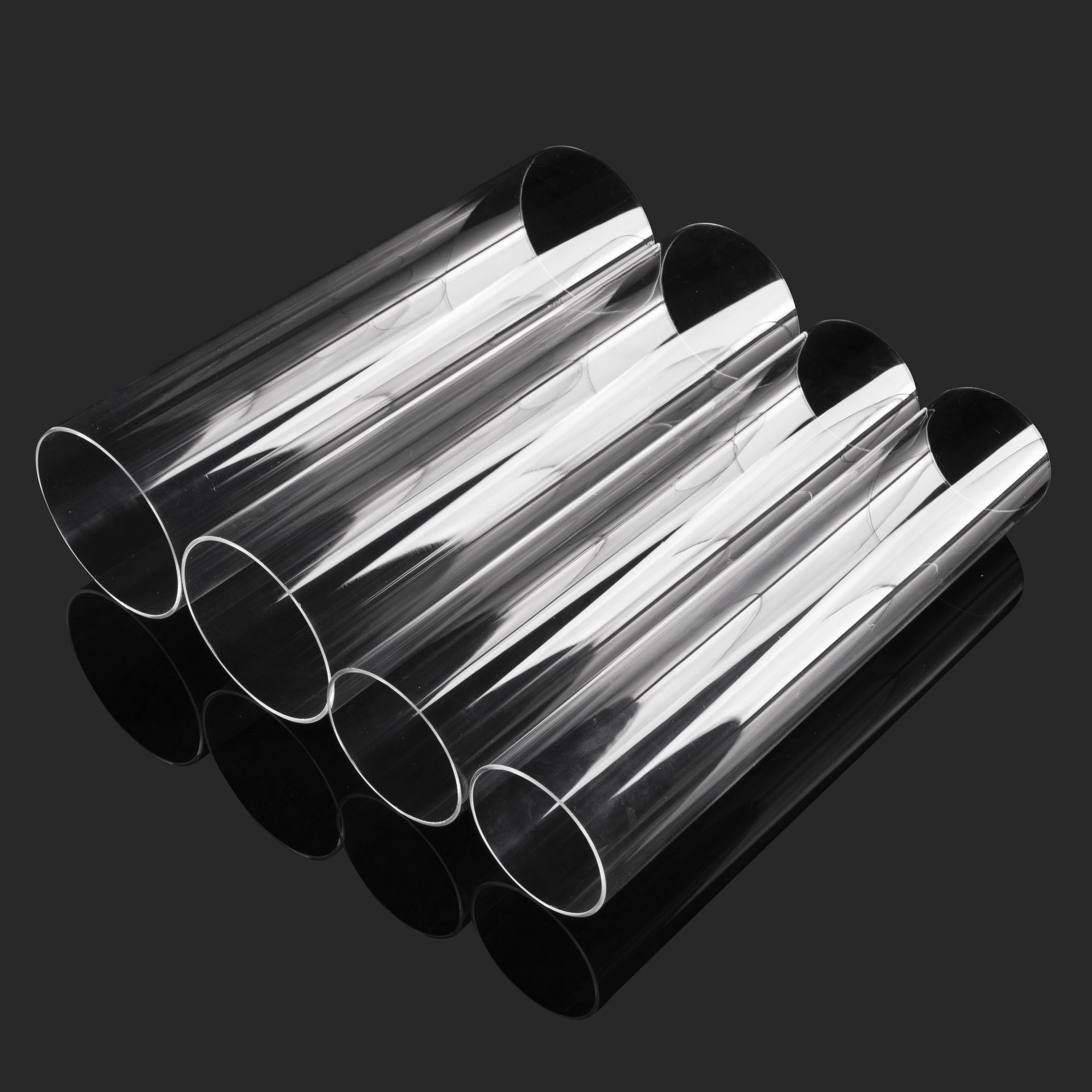 工厂批发现货高清透明无拉痕硬塑料鱼缸水族空心圆管给水pc管详情9