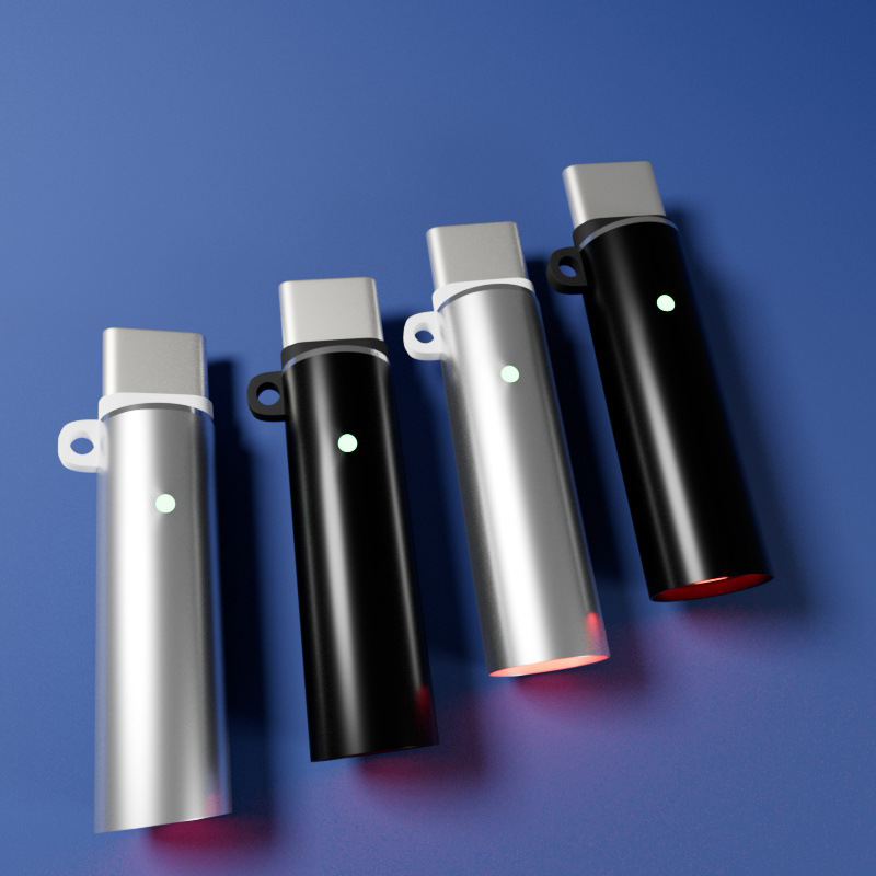 合金材质吹气振动防风TYPE-C手机点烟器便携迷你点火器即插即用详情6