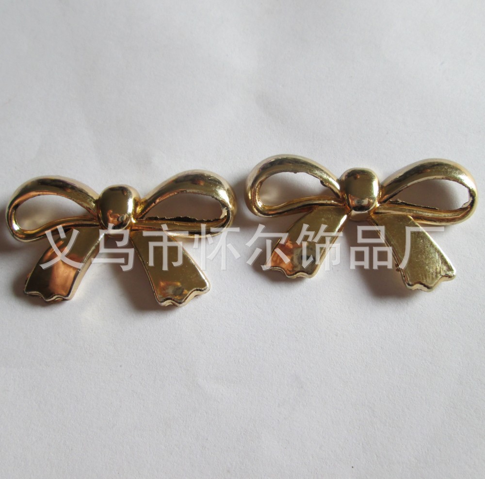 CCB电镀大孔珠 吊孔 塑料珠子合金配件 异形花 五角星 桃心珠子详情9