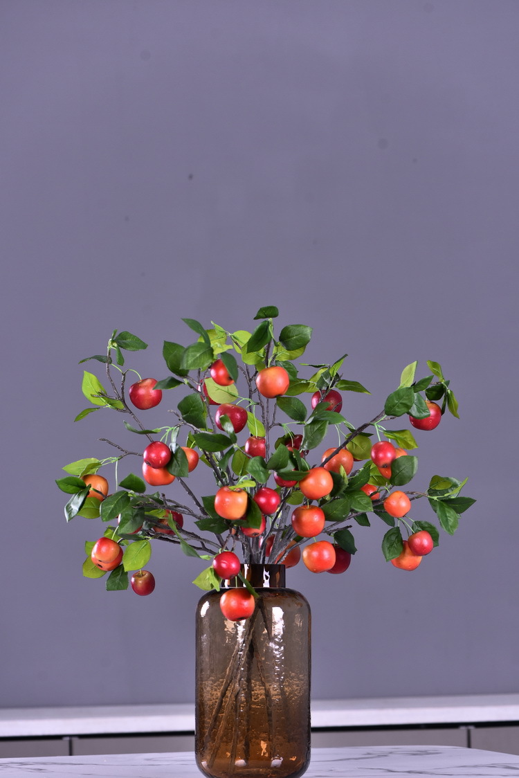 Wholesale of artificial apple branches, multi-leaf home decoration fruit branches, new Chinese-style New Year decoration berries from the manufacturer pic 53