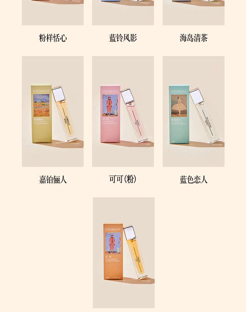 抖音同款淡香水真我邂逅持久留香男女分装蓝风铃清新香水批发代发详情6