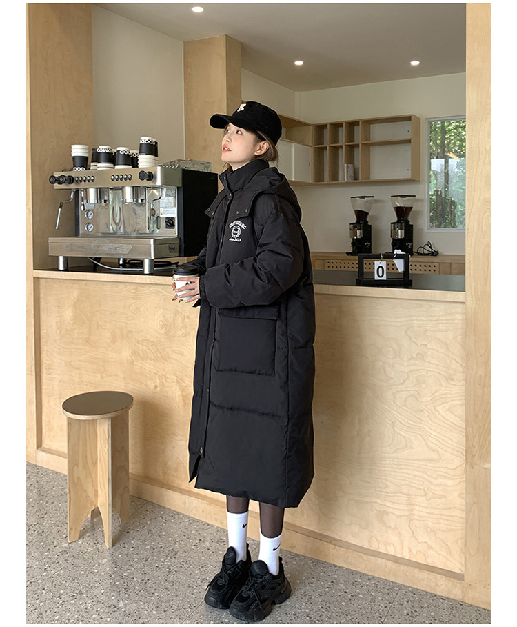 宽松羽绒棉服女2023冬新款韩版面包服中长款遮肉显瘦时尚棉袄外套详情21