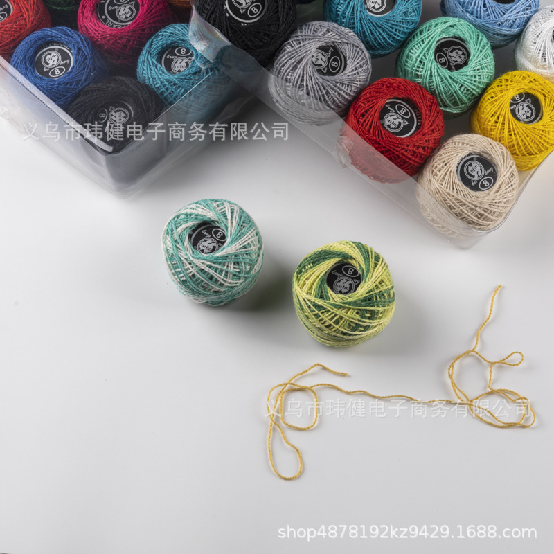 Handmade DIY colored embroidery thread, cross-stitch thread, embroidery thread, hand-woven crochet thread, lace embroidery thread, cross-border direct sales pic 10