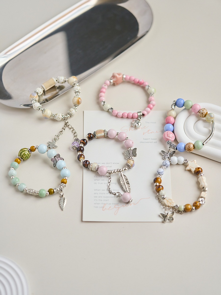 Jingdezhen ceramic bracelet, new Chinese-style jewelry source supply, 10 yuan for 3 bracelets, versatile for women, with a sense of luxury pic 6